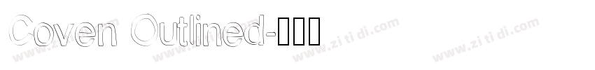Coven Outlined字体转换